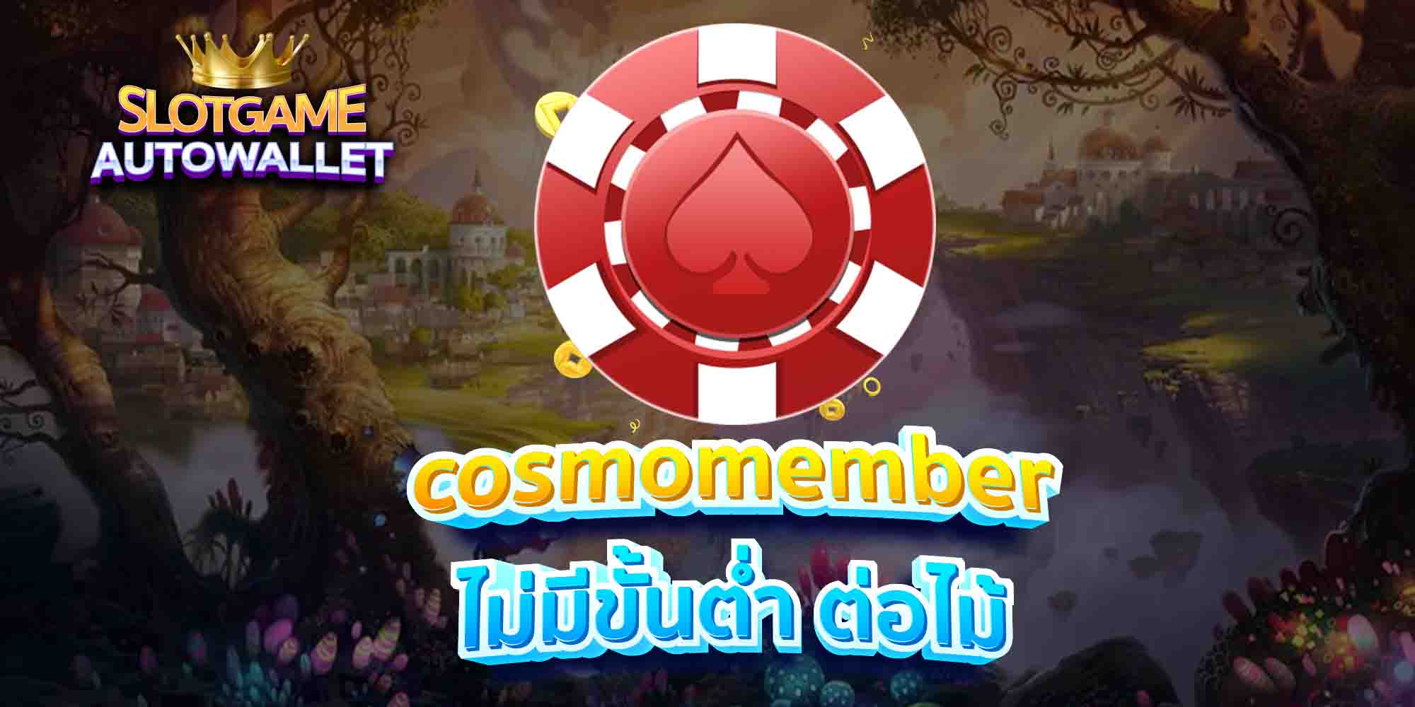 cosmomember ไม่มีขั้นต่ำ ต่อไม้